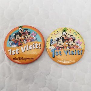 Disney World 1st Visit Buttons